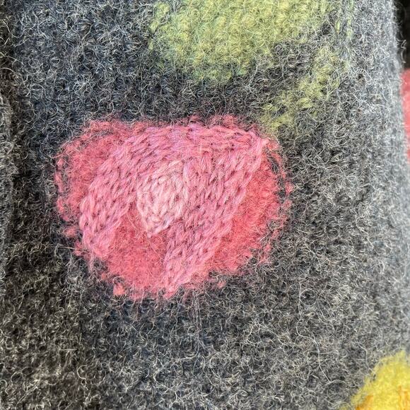 🔥Caroll Reed Wool Floral Embroidered Artsy Sweater Cardigan Cottage Grandmacore - Picture 6 of 15